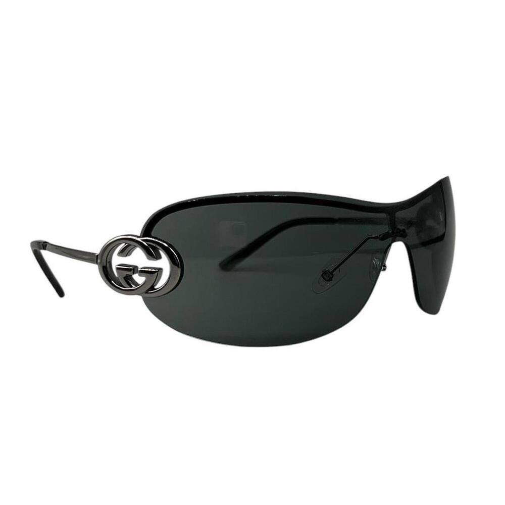 Rare Archive Gucci Tom Ford Rimless Logo Shield Sunglasses